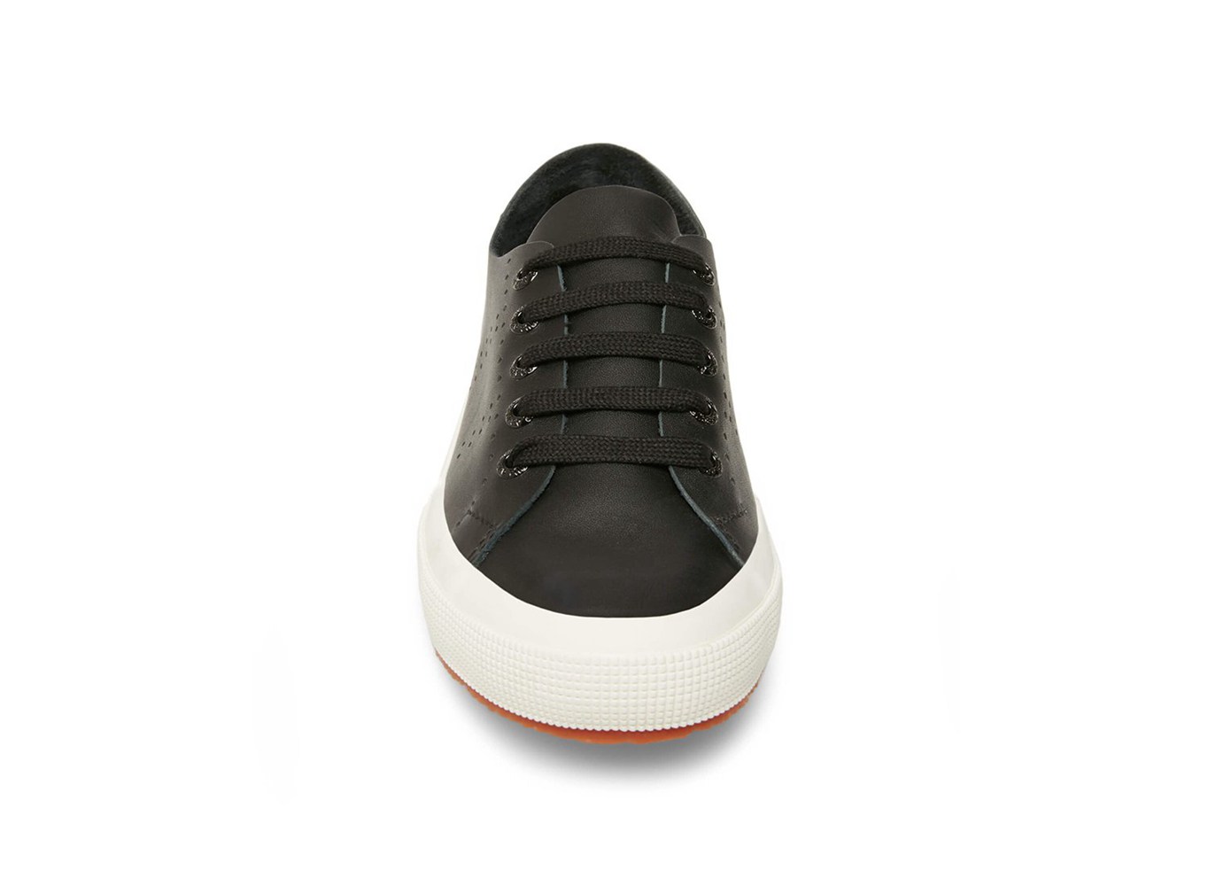 Superga Sneakers Mens - 2750 Rawcutleatheru Leather - Black - SCLXJ2804